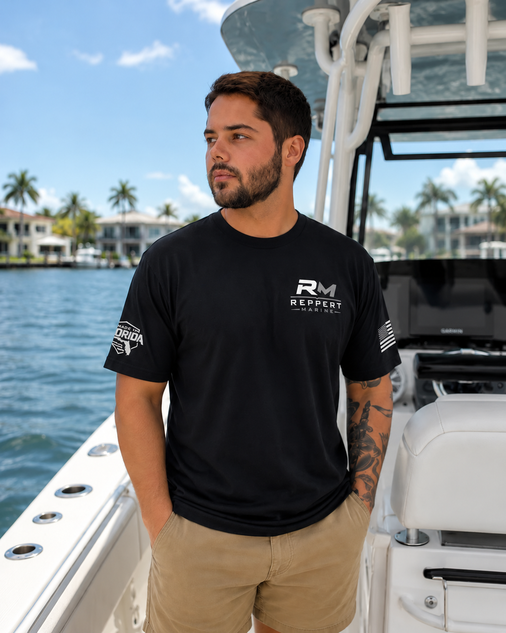 Reppert Marine Built in Florida Tri-Blend  Unisex Tee