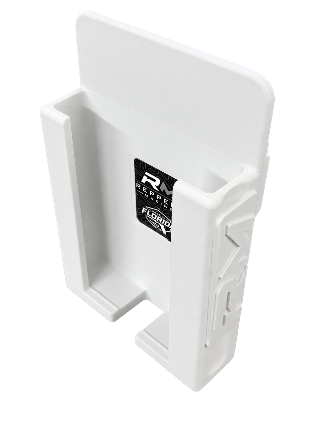 White RepRail universal boat phone holder for T-tops and marine rails